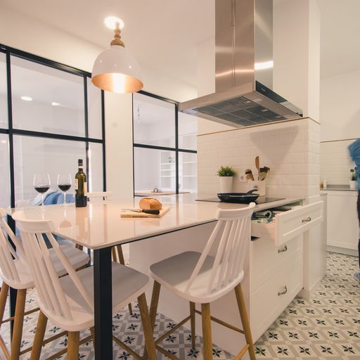 Reforma cocina blanca en Torrente