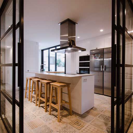 Reforma salón-cocina en Torrent
